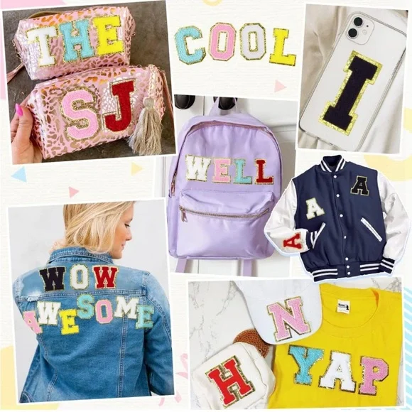 26 Chenille Letter Patches Craft | Full Alphabet Patches Iron On Letters - Picture 5 of 6